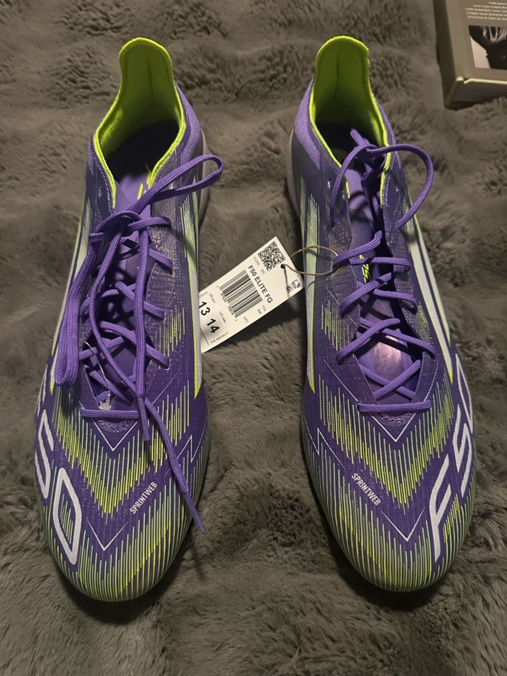 Purple & Lime Sprinting Cleats